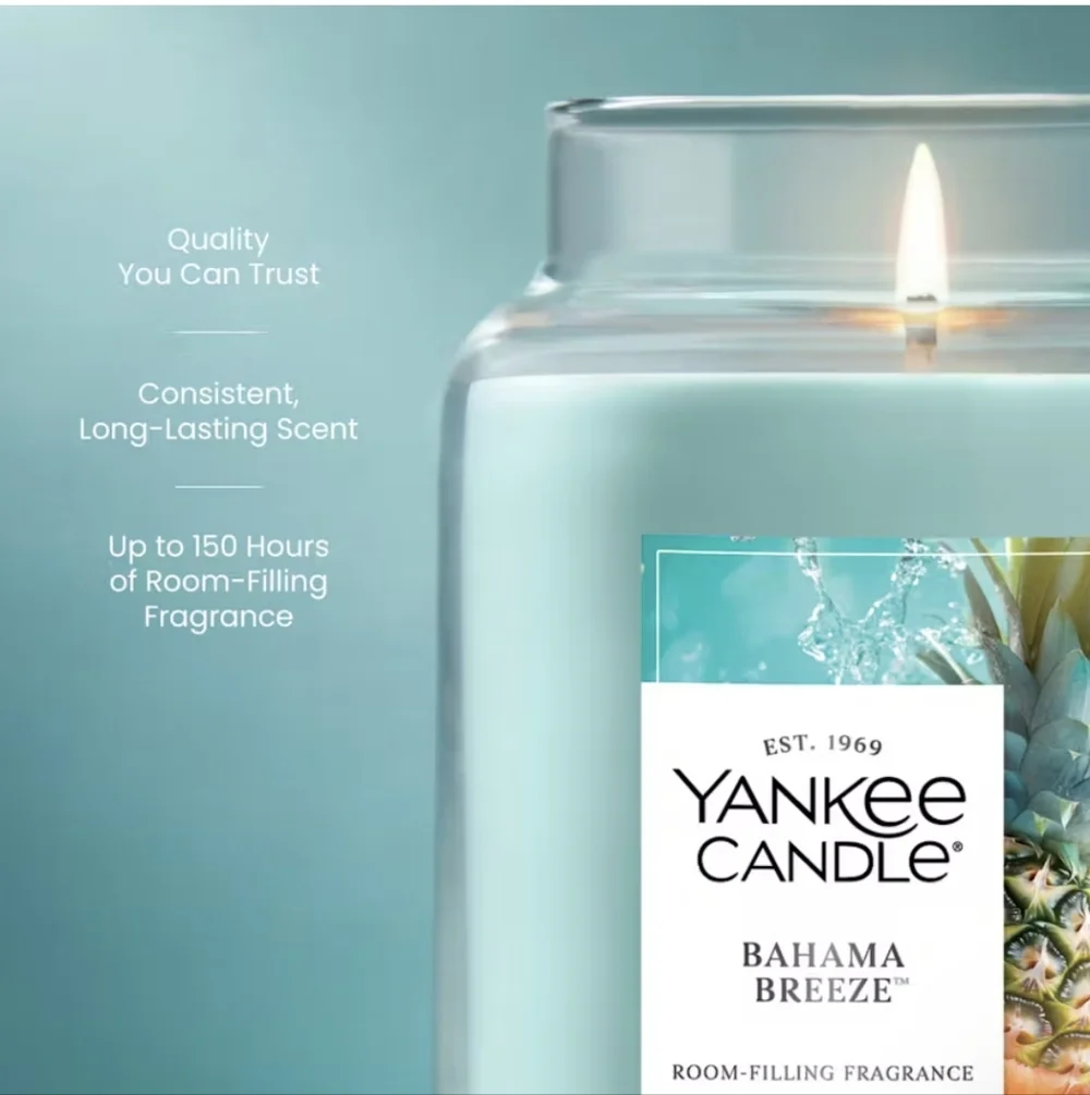 Bahama Breeze Tropical Scented Yankee Candle Never Opened